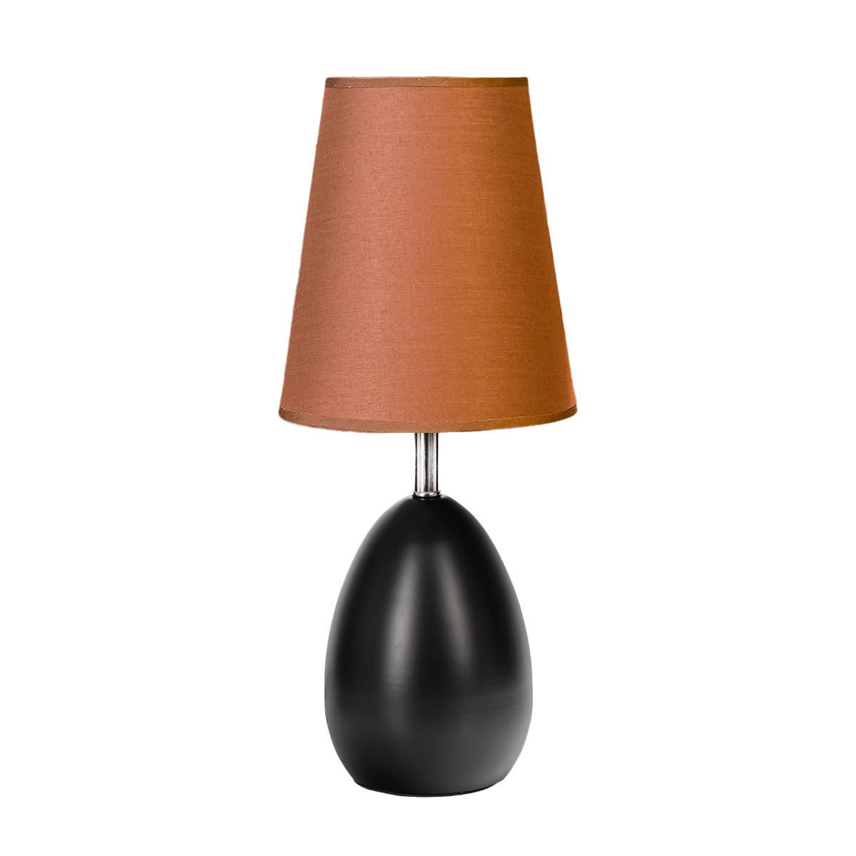 Купить лампу настольную 90030Ч с коричневым абажуром из ткани в интернет-магазине BONROW