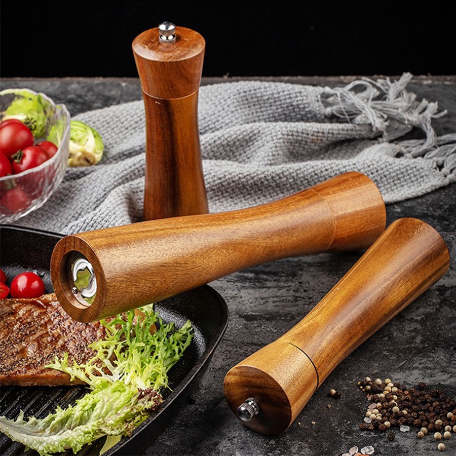 Мельница для специй «мельница-27М» ручная из дерева, лаконичный современный дизайн, легко открутить и засыпать специи