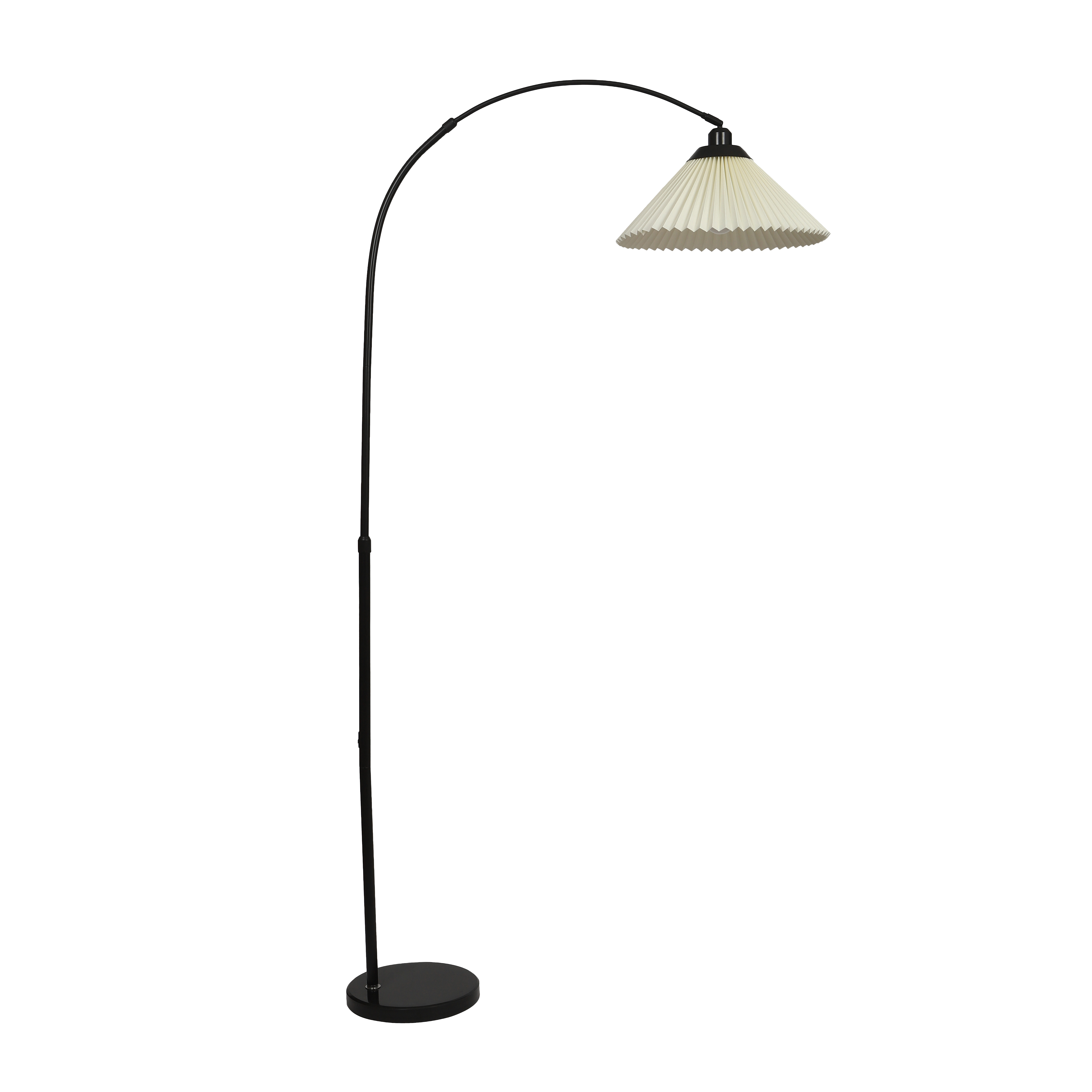 Торшер напольный современный с абажуром, черный
