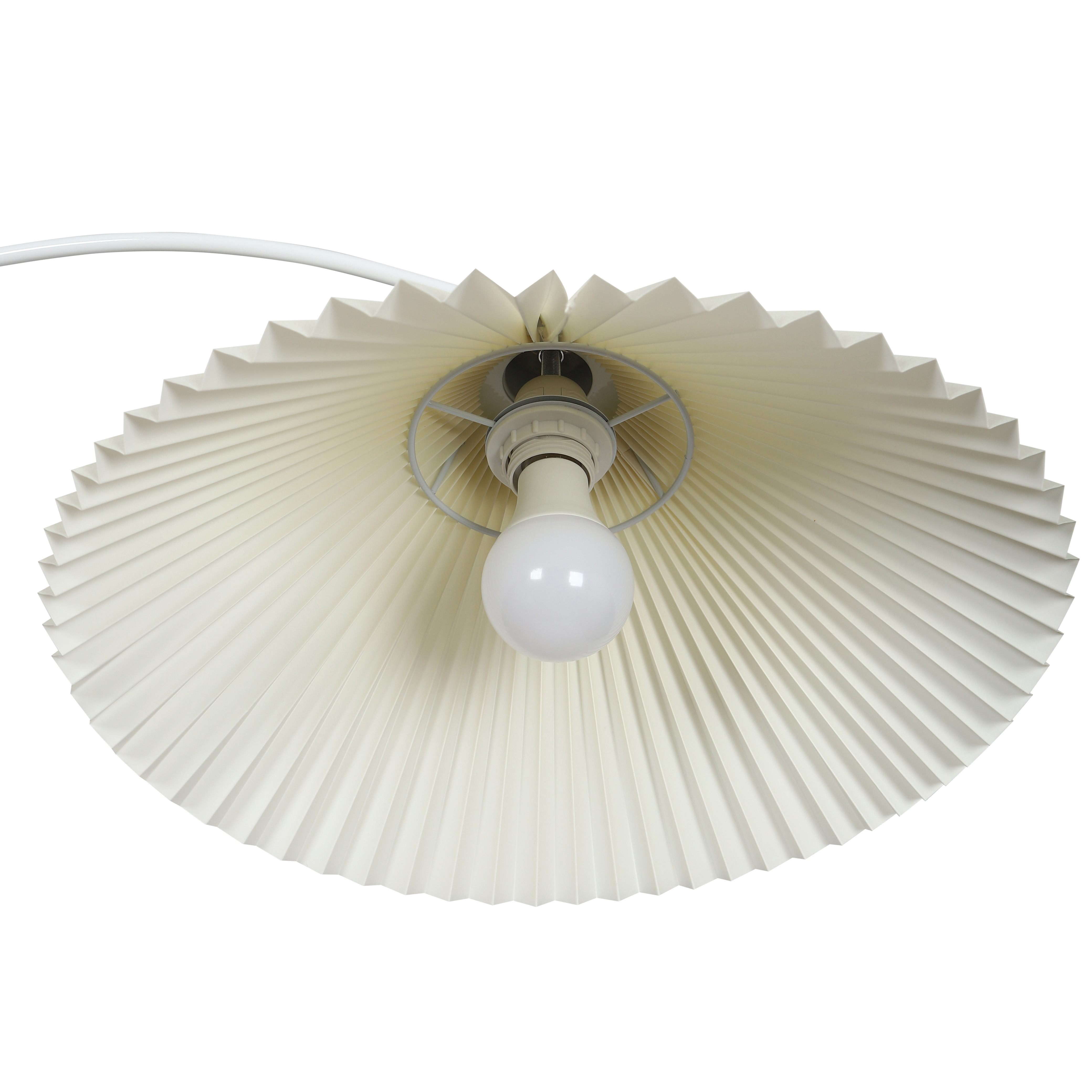 Торшер напольный современный с абажуром, белый