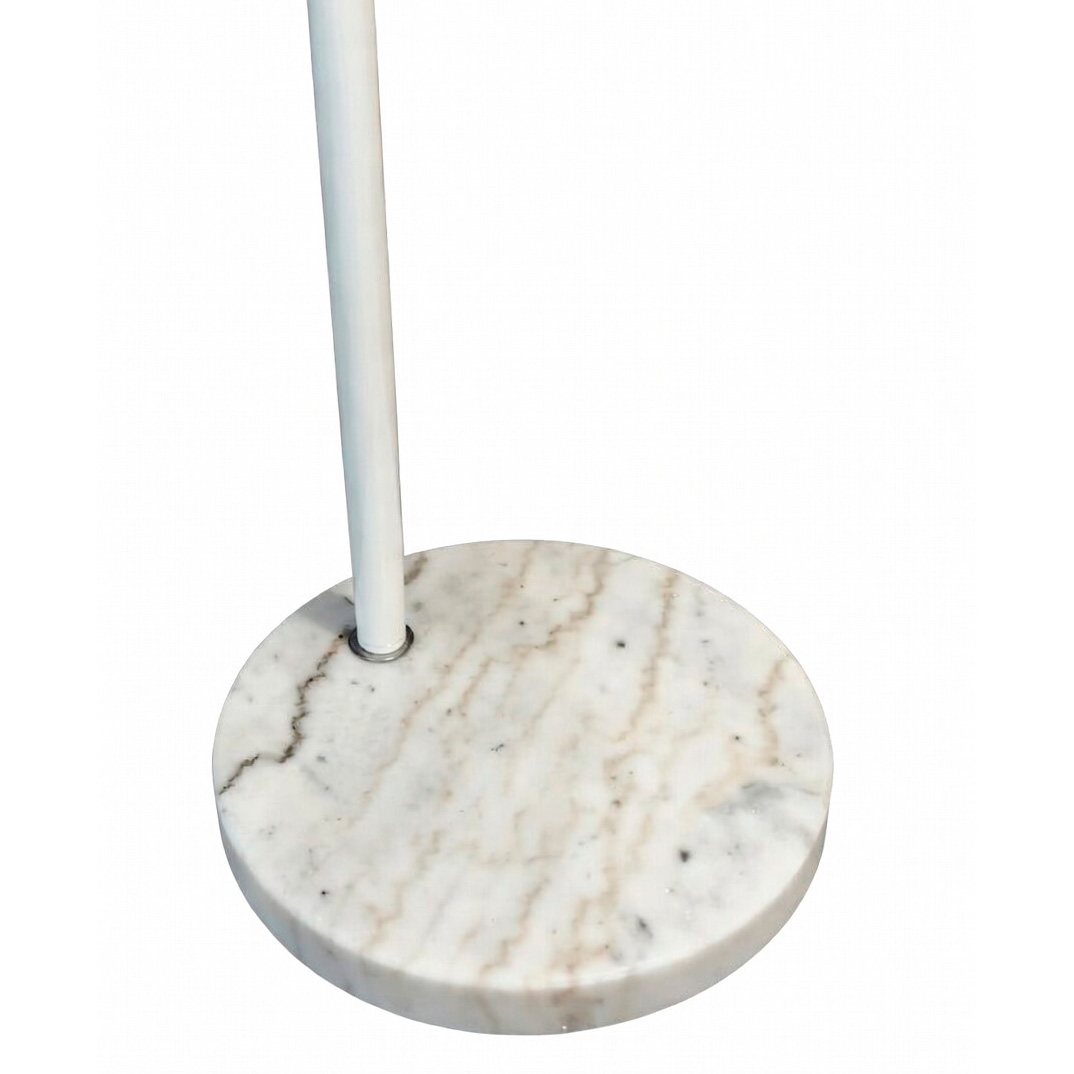 Торшер напольный современный с абажуром, белый