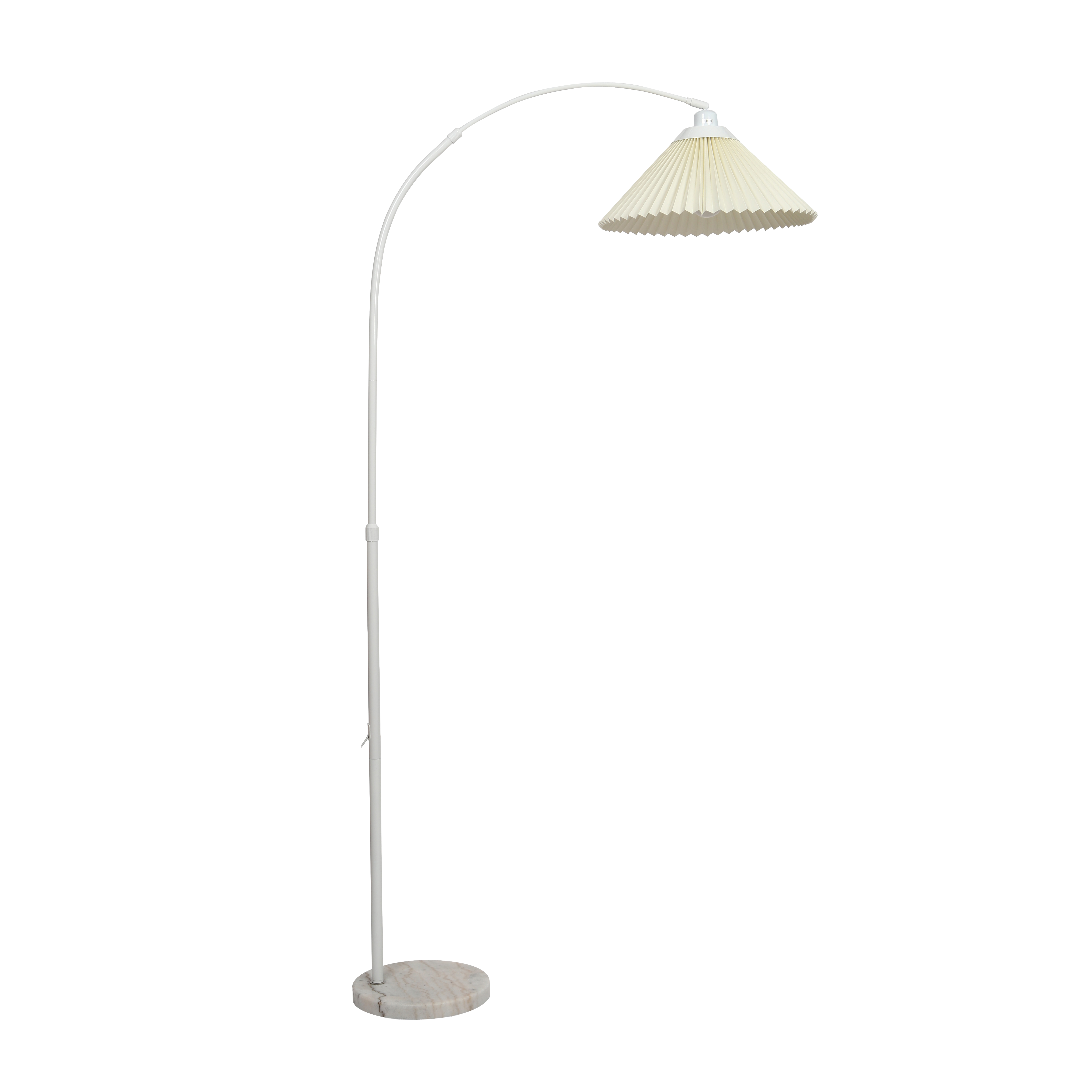 Торшер напольный современный с абажуром, белый