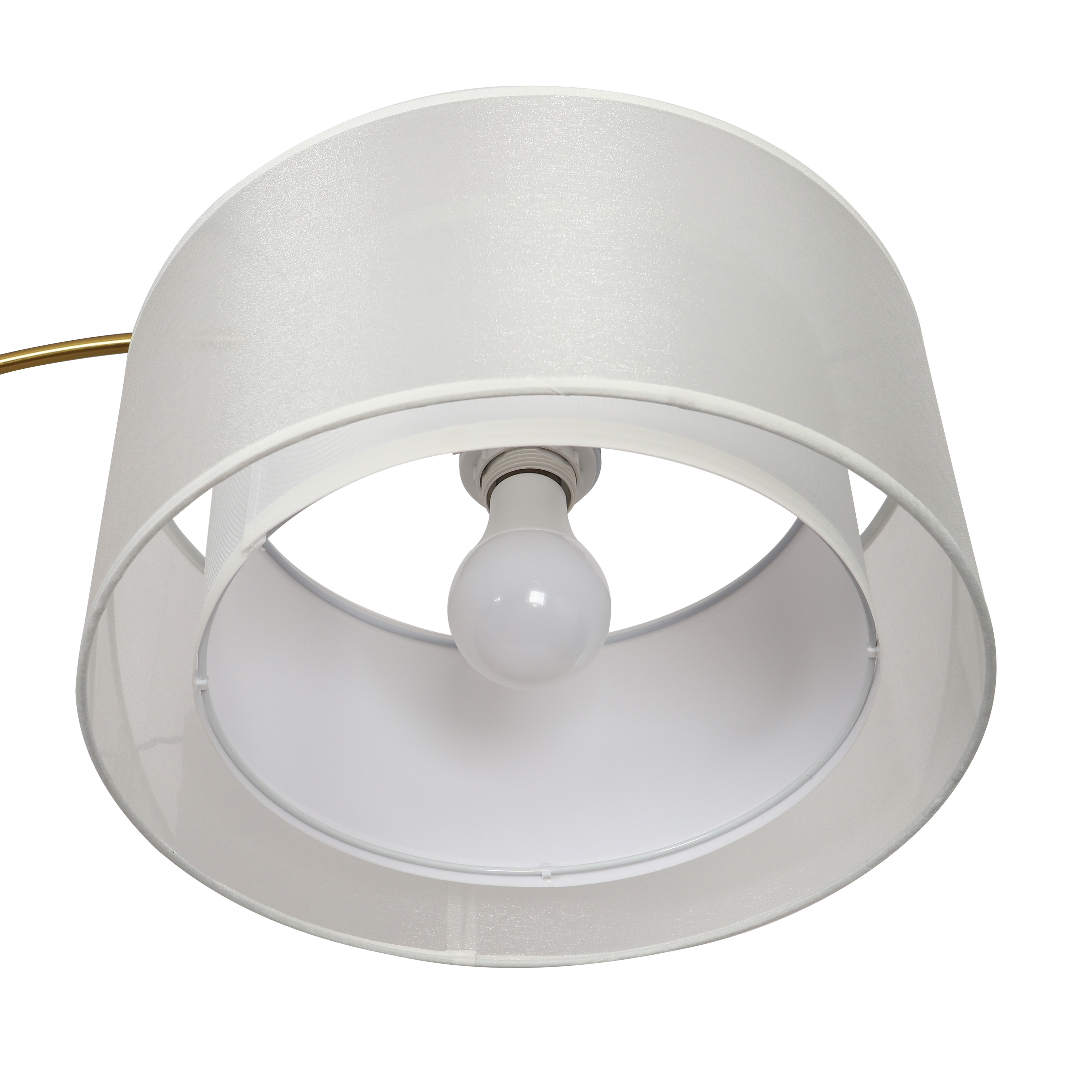 Купить торшер напольный 850070зб современный светильник лампа с абажуром E27, золотистый в интернет-магазине BONROW