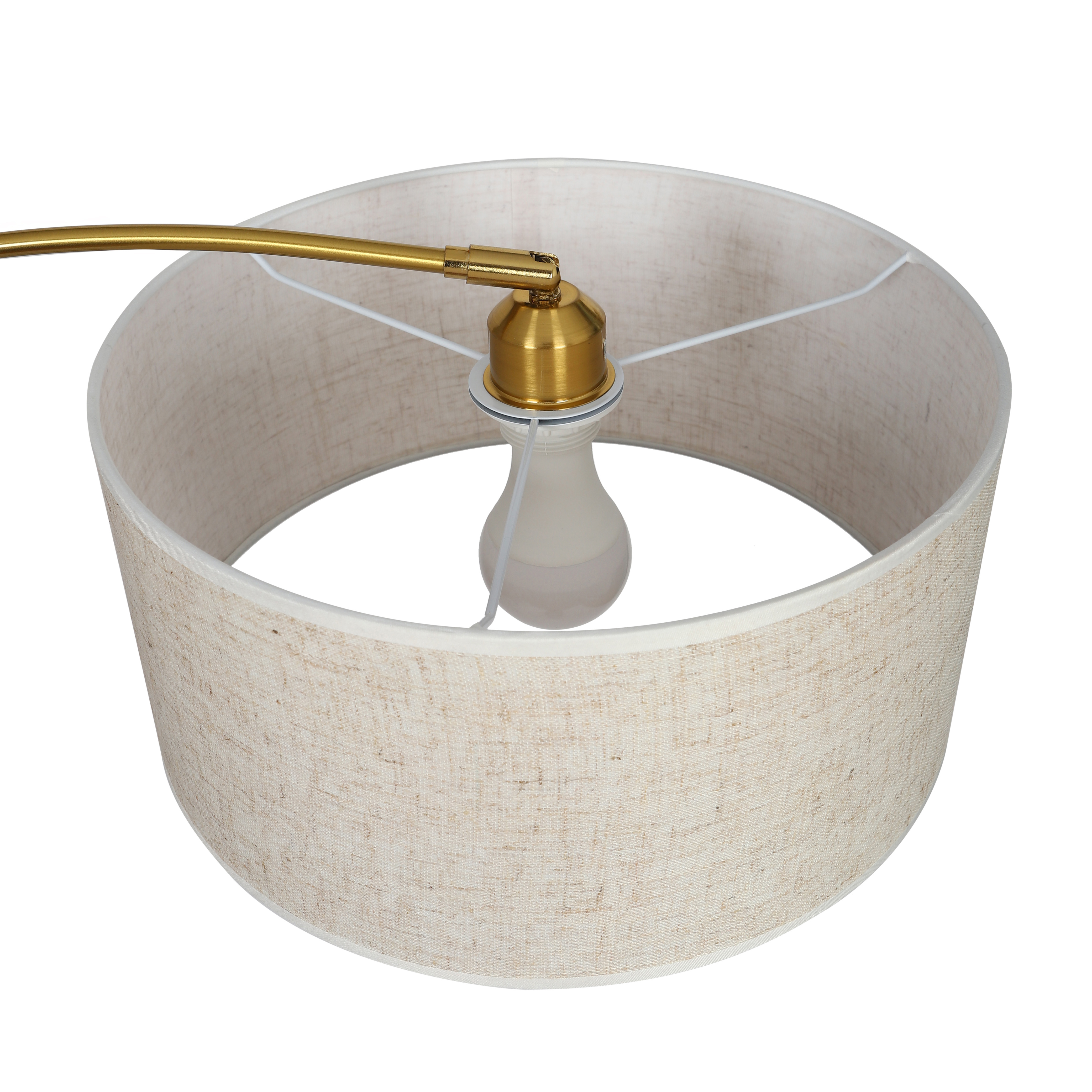 Купить торшер напольный 18526злб современный светильник лампа с абажуром E27, бежевый в интернет-магазине BONROW