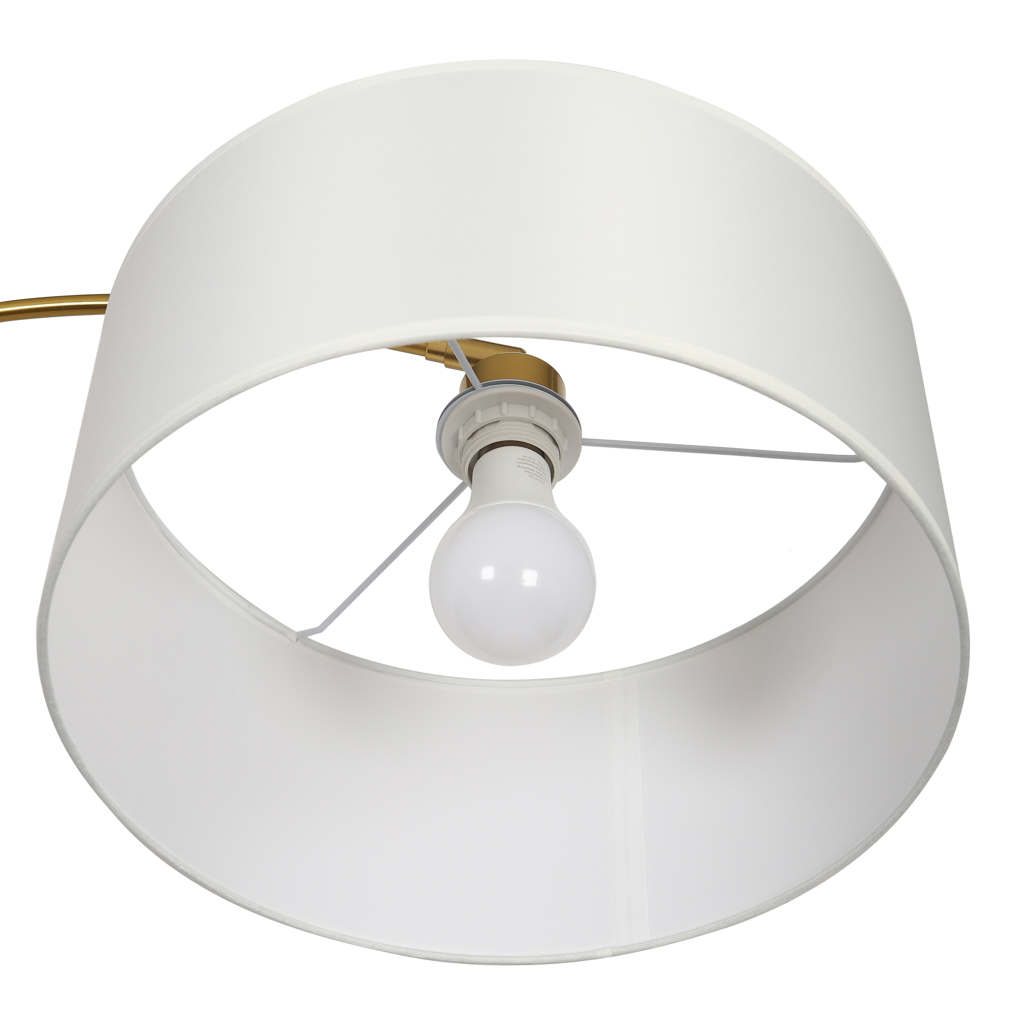 Купить торшер напольный 18526ЗБ современный светильник лампа с абажуром E27, белый в интернет-магазине BONROW