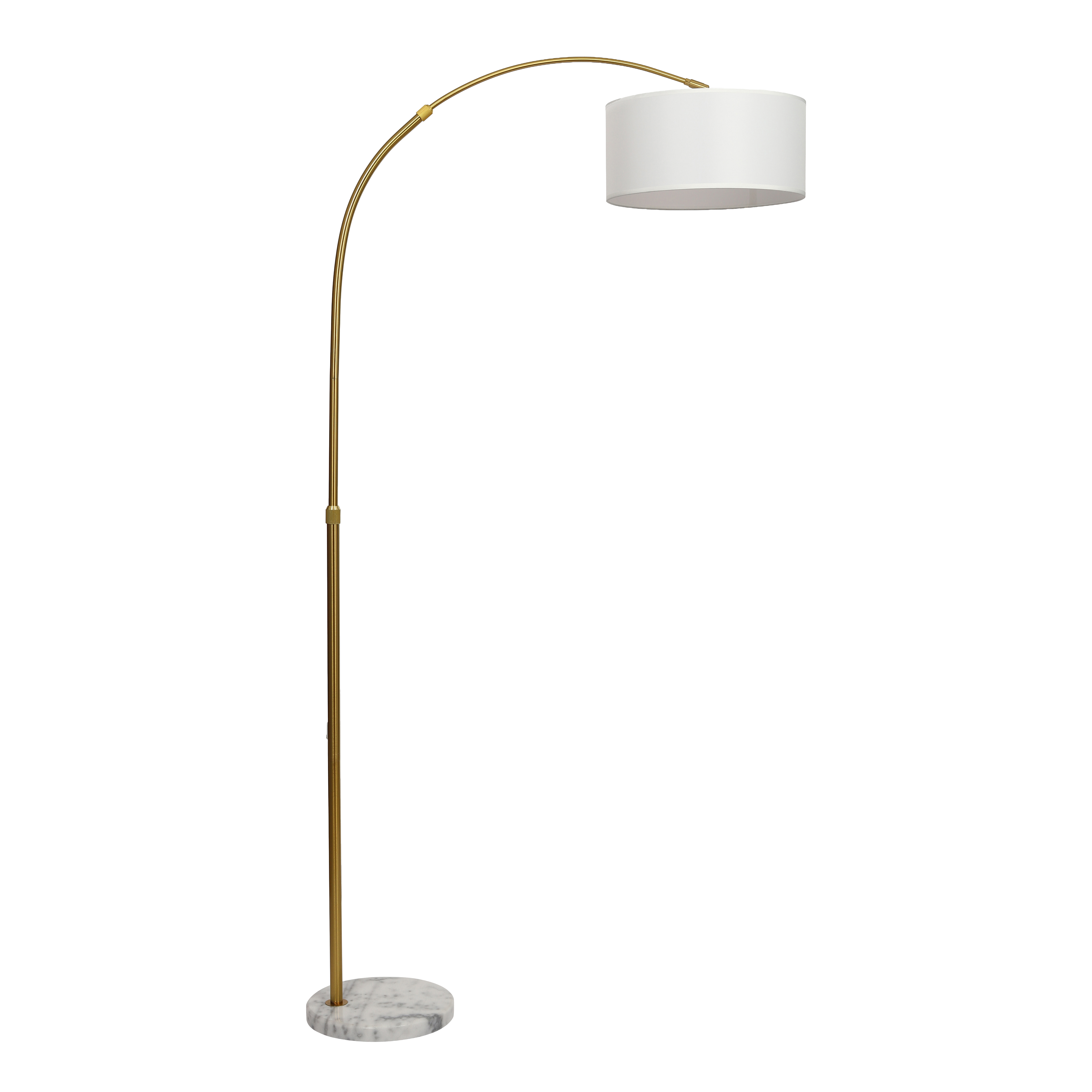 Купить торшер напольный 18526ЗБ современный светильник лампа с абажуром E27, белый в интернет-магазине BONROW