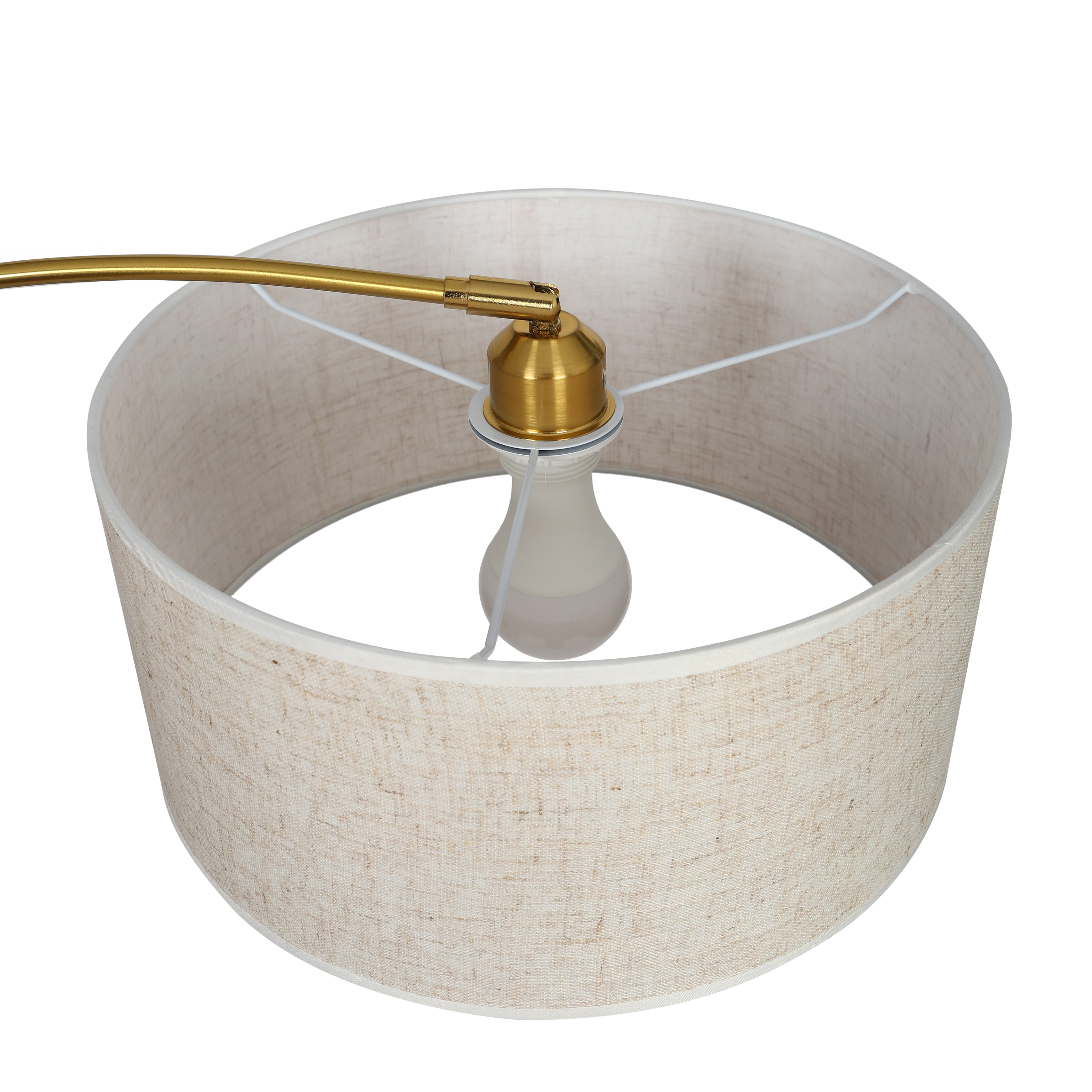 Купить торшер напольный 18526ЗЛЧ современный светильник лампа с абажуром E27, светлый в интернет-магазине BONROW