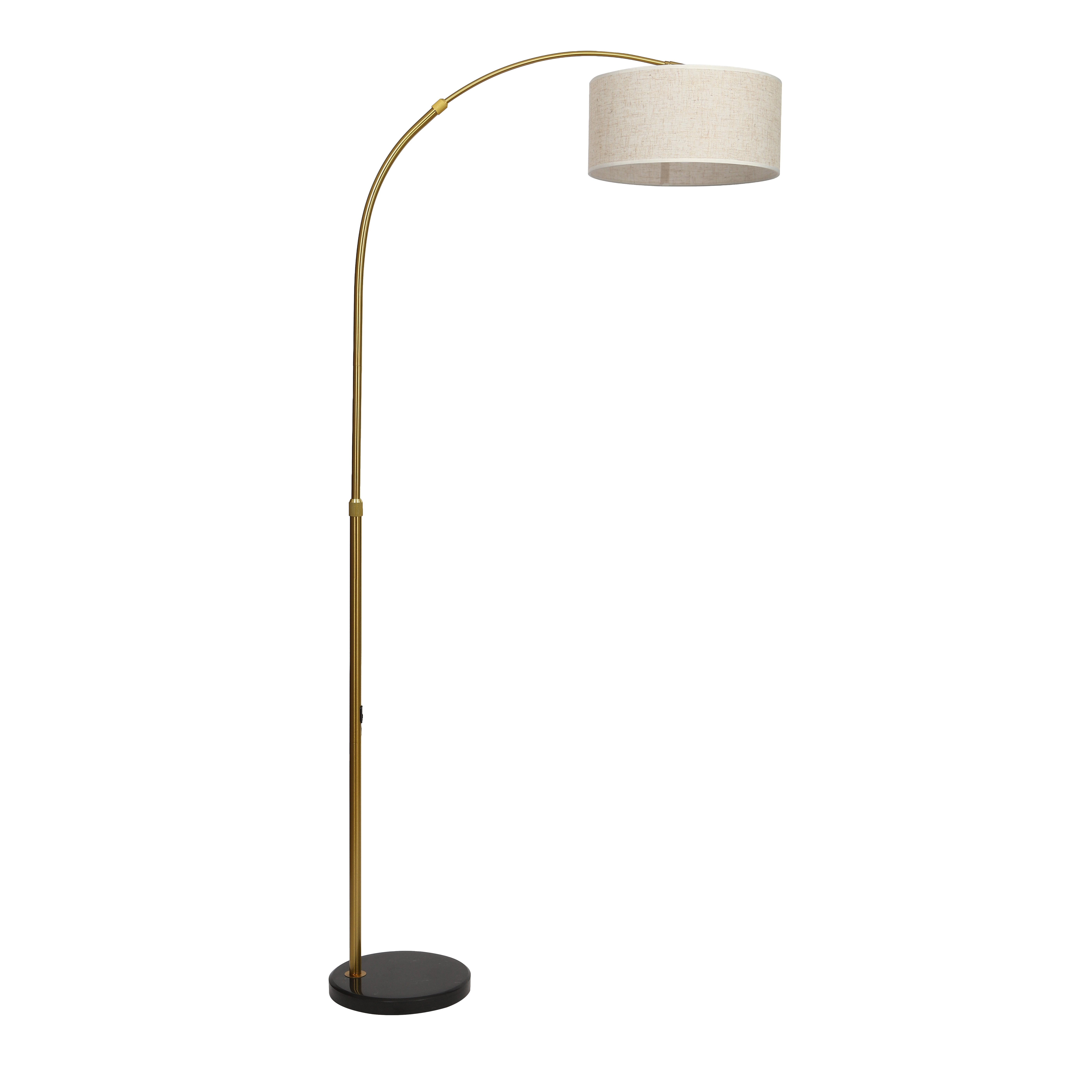 Купить торшер напольный 18526ЗЛЧ современный светильник лампа с абажуром E27, светлый в интернет-магазине BONROW